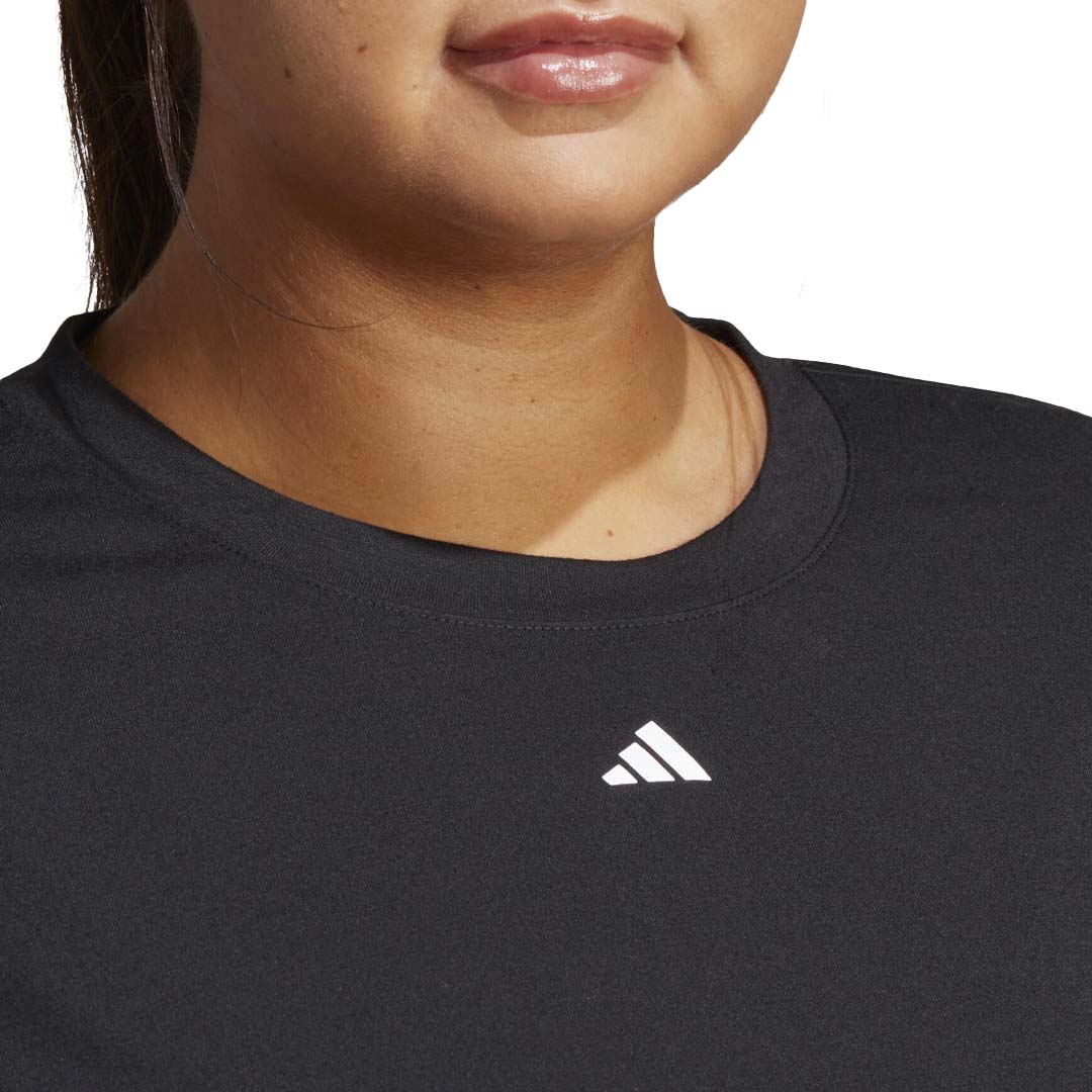 adidas - Women's Studio SS T-Shirt (Plus Size) (HN5552) - Image 5