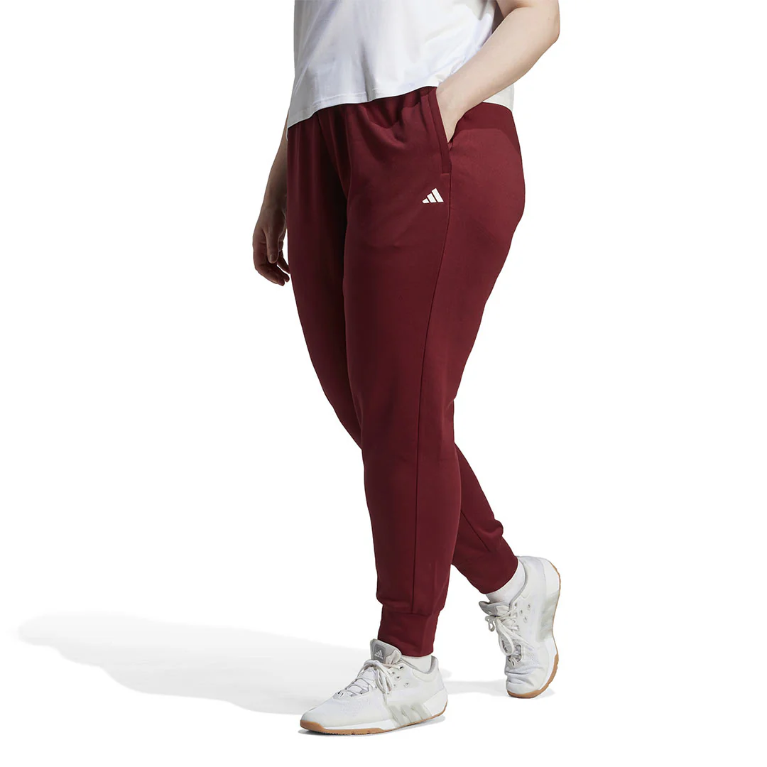 adidas - Women's Tapered Fleece Pant (Plus Size) (HY3227) - Image 2
