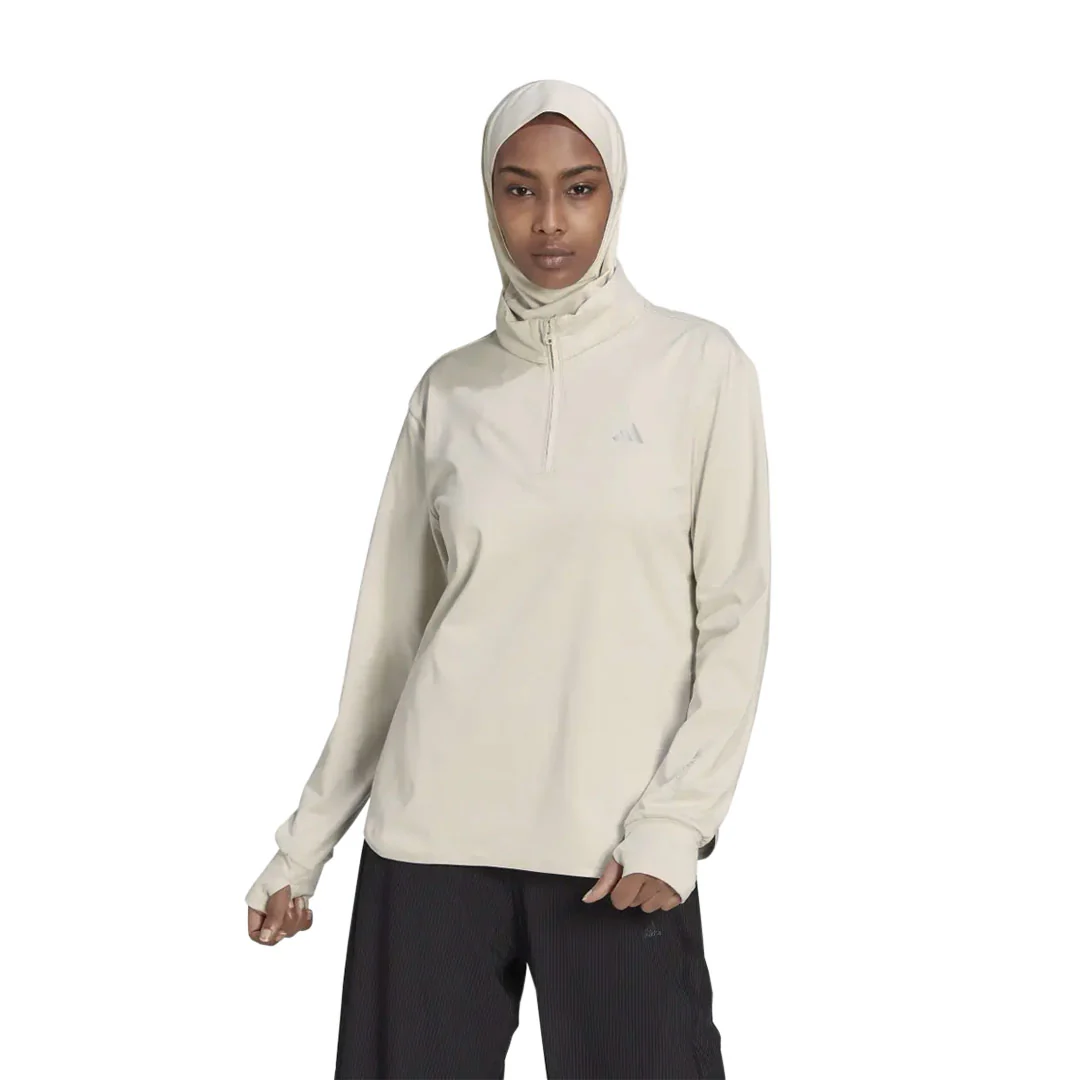 adidas - Women's Techfit Aeroready Warm 1/4 Zip Training Top (HI3368) - Image 2