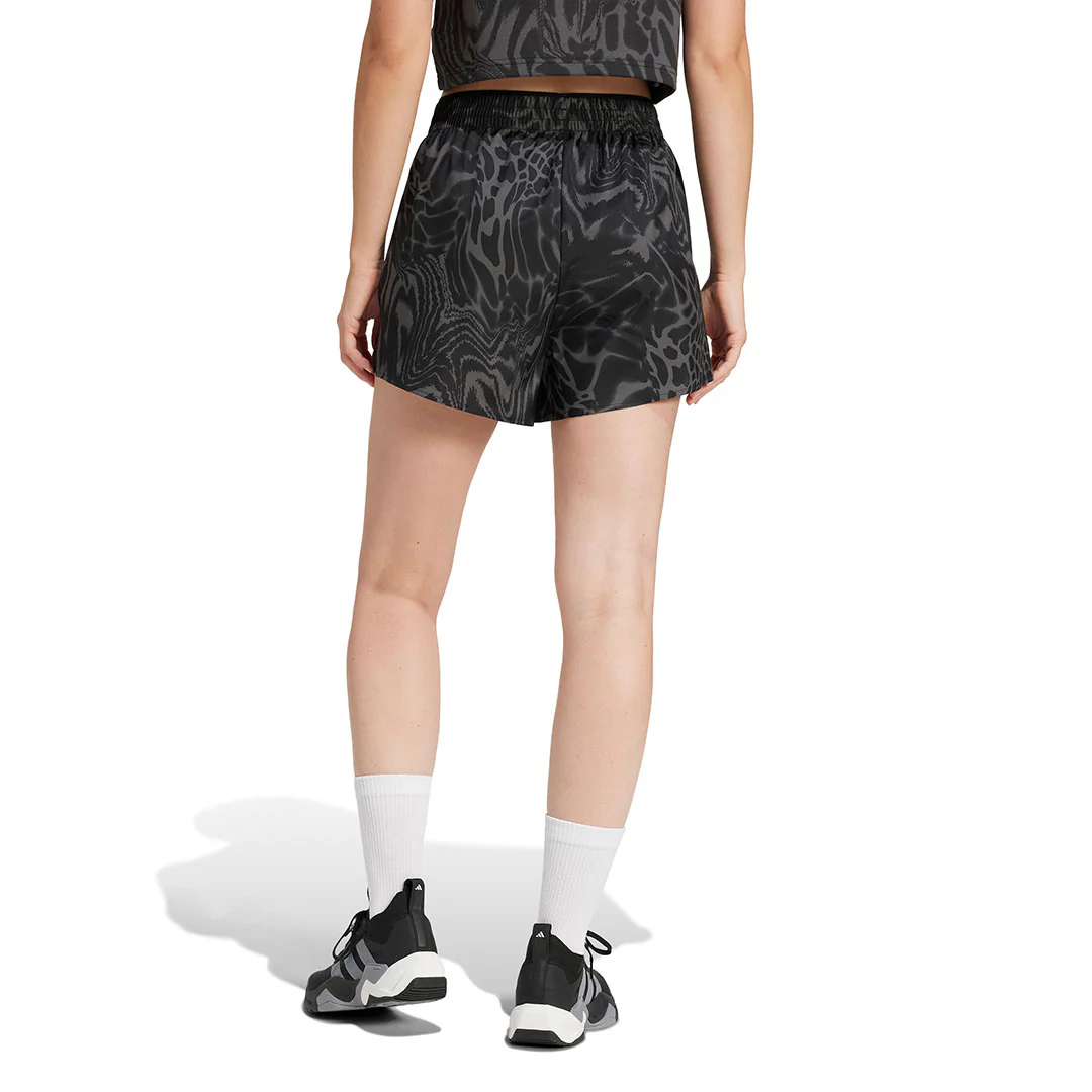 adidas - Women's Train Essentials Allover Print Workout Shorts (JE8685) - Image 3