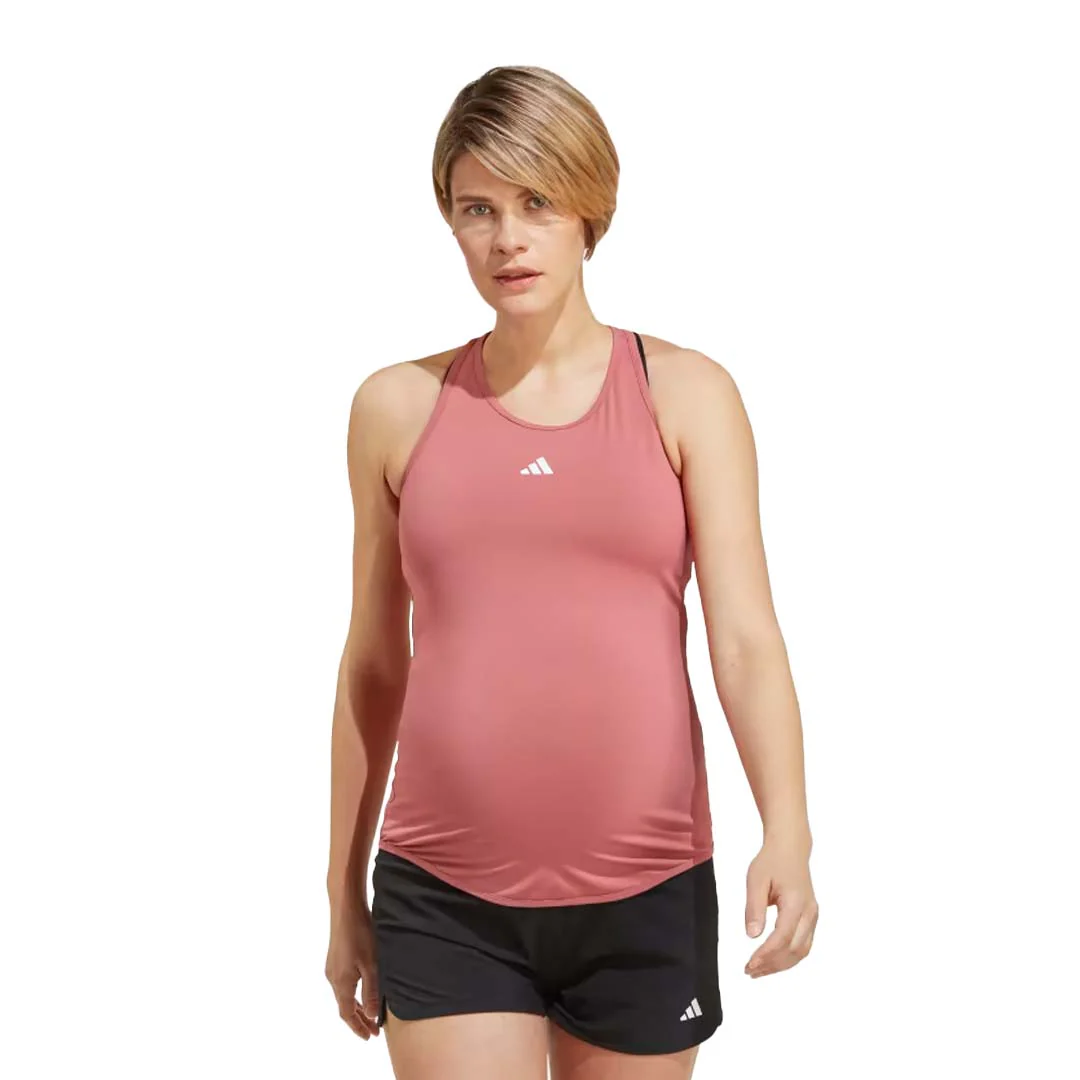adidas - Women's Train Essentials Slim-Fit Tank Top (Maternity) (IB8544) - Image 2