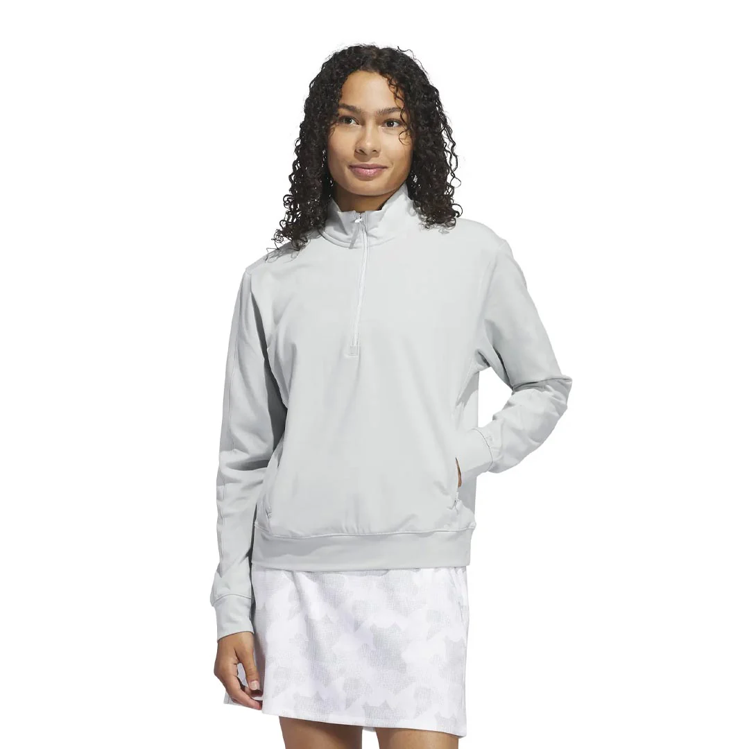 adidas - Women's Ultimate365 1/2 Zip Layering Sweatshirt (JJ4400) - Image 2