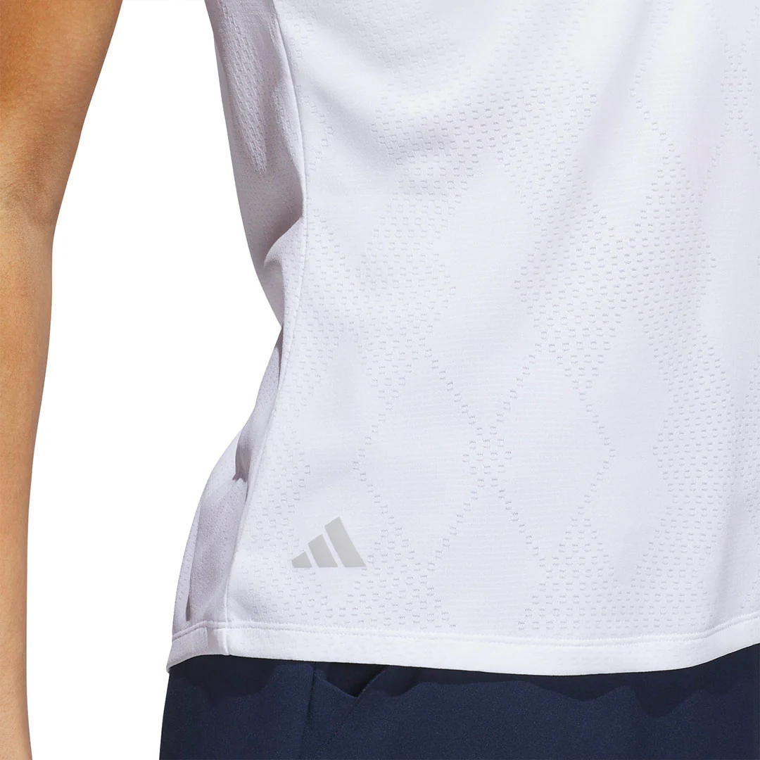 adidas - Women's Ultimate365 Diamond Jacquard Polo (JE9922) - Image 5