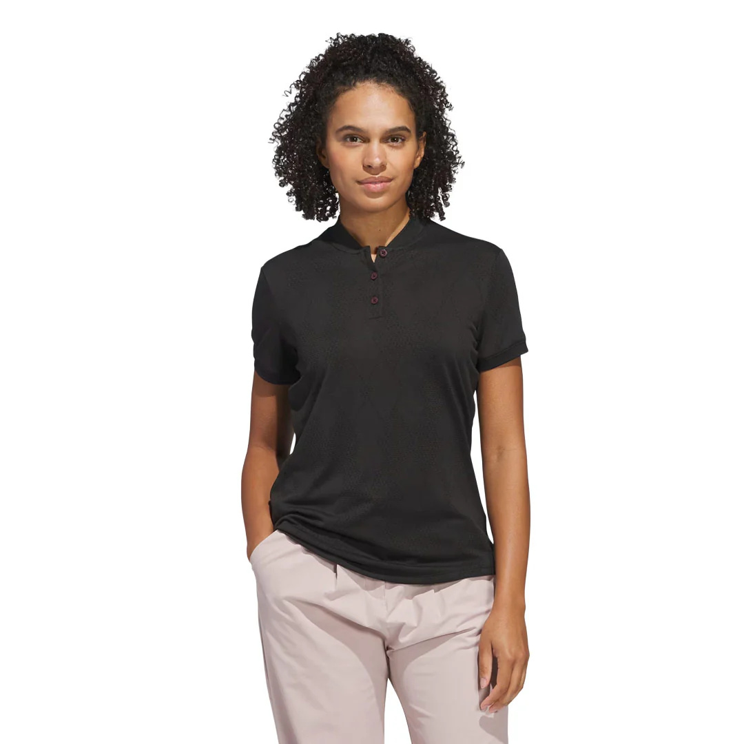adidas - Women's Ultimate365 Diamond Jacquard Polo (JE9923) - Image 2