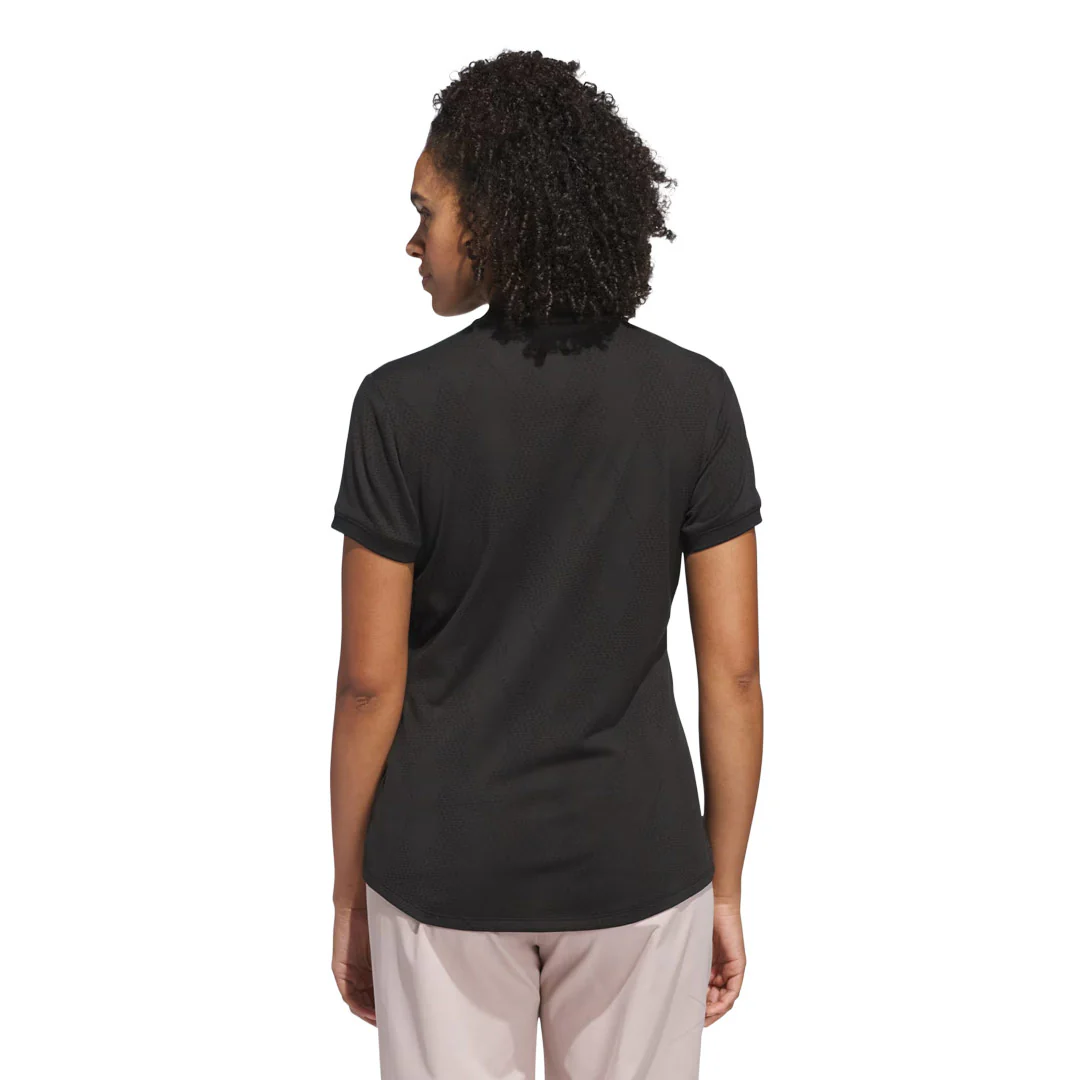 adidas - Women's Ultimate365 Diamond Jacquard Polo (JE9923) - Image 3