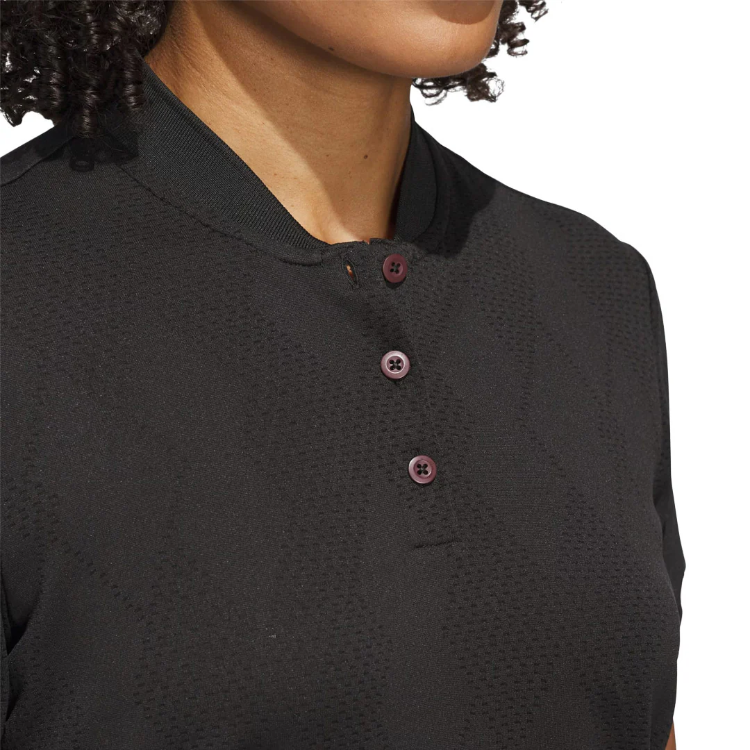 adidas - Women's Ultimate365 Diamond Jacquard Polo (JE9923) - Image 4