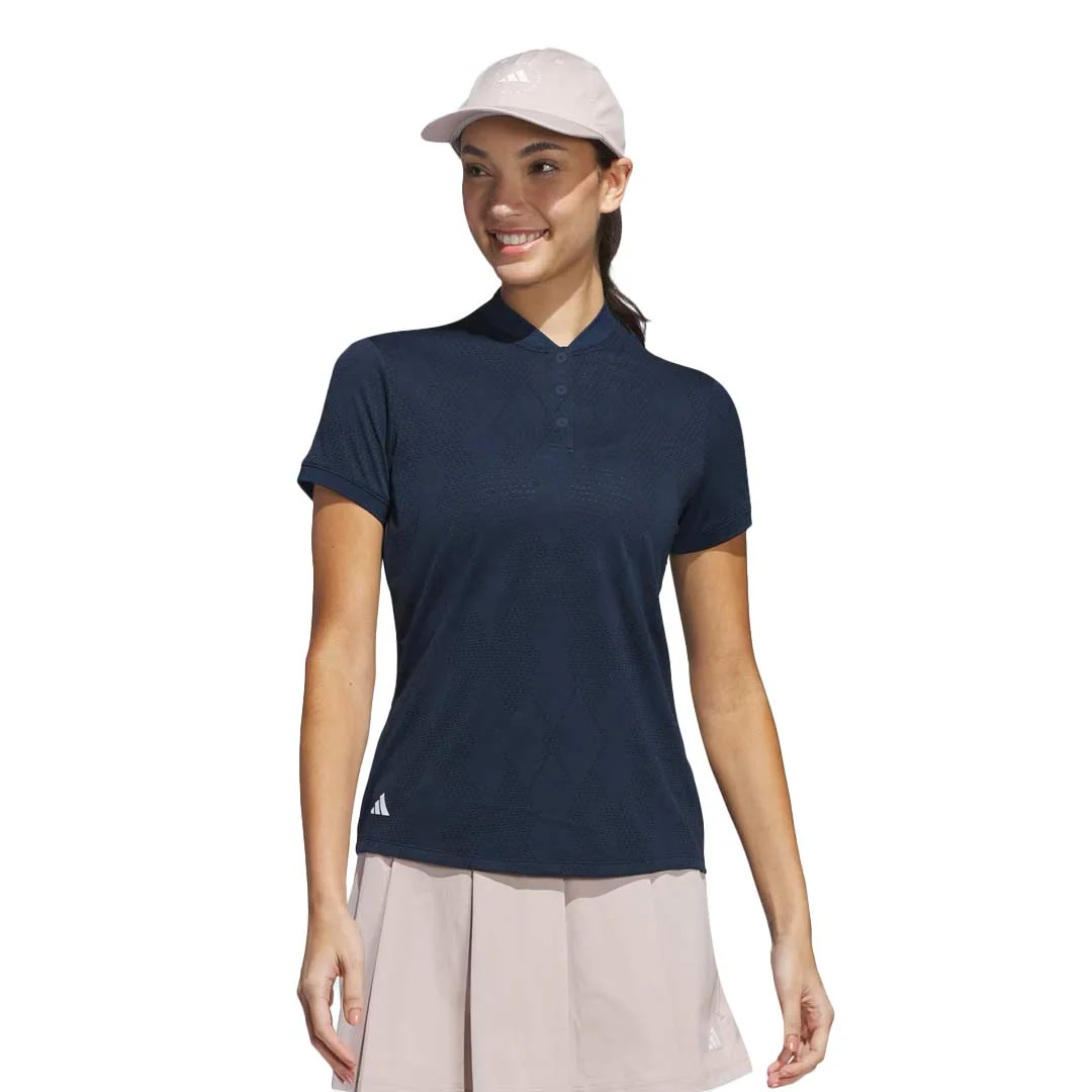 adidas - Women's Ultimate365 Diamond Jacquard Polo (JE9925) - Image 2