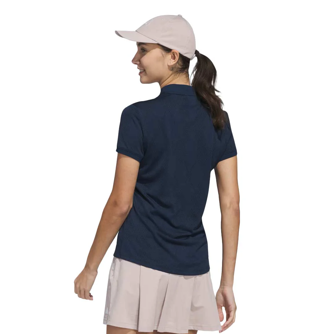 adidas - Women's Ultimate365 Diamond Jacquard Polo (JE9925) - Image 3