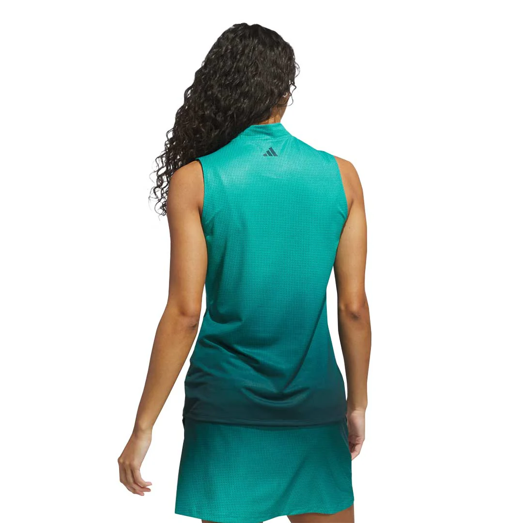 adidas - Women's Ultimate365 Gradient Sleeveless Mock Neck Top (JN8385) - Image 3