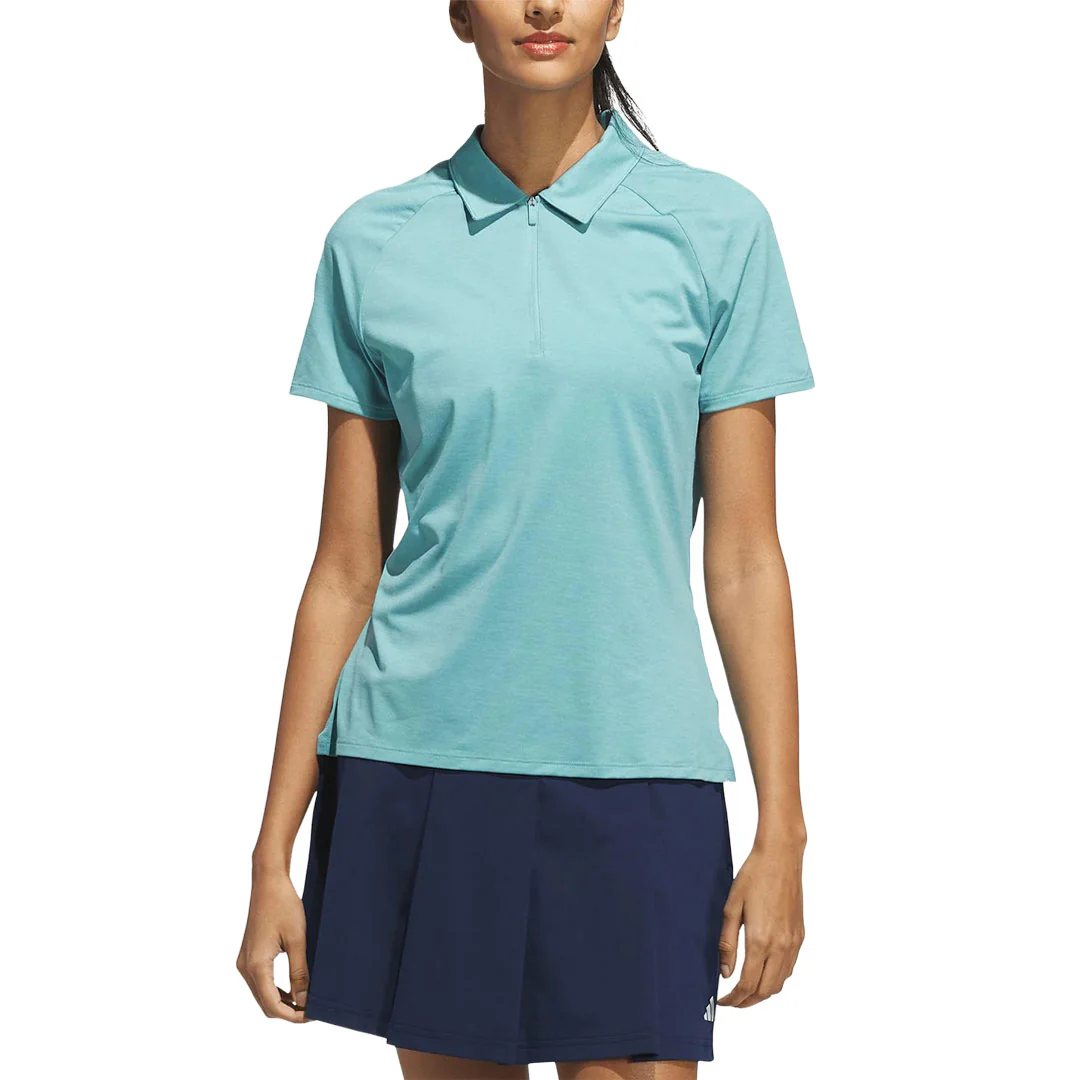 adidas - Women's Ultimate365 Heathered Twistknit Polo (KC0494) - Image 2