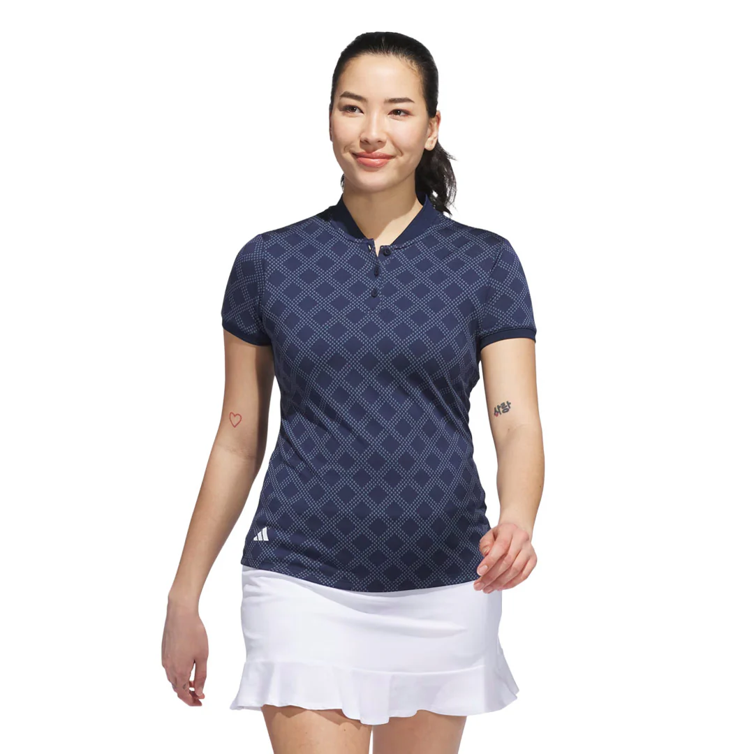 adidas - Women's Ultimate365 Jacquard Short Sleeve Polo (JX7048) - Image 2