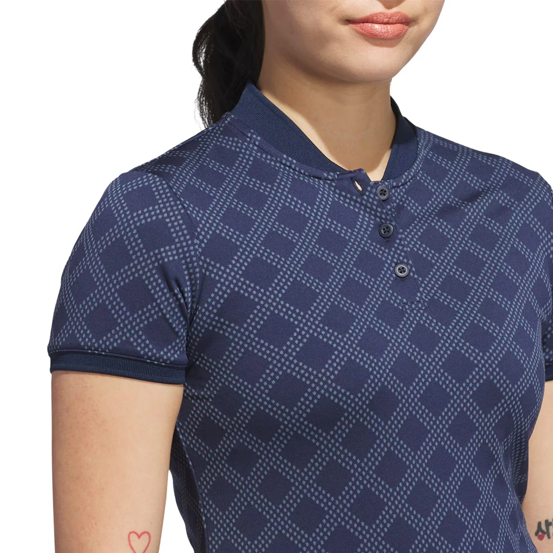 adidas - Women's Ultimate365 Jacquard Short Sleeve Polo (JX7048) - Image 4