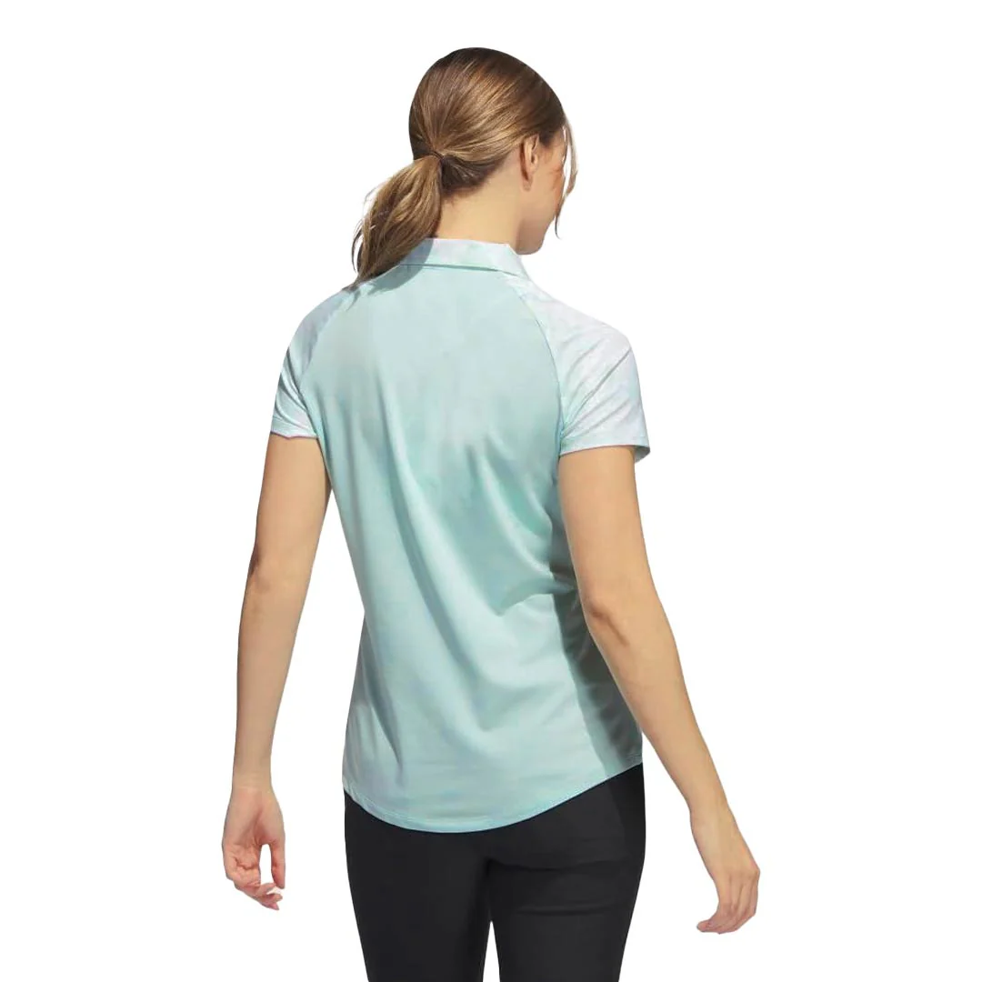 adidas - Women's Ultimate365 Print Short Sleeve Polo (IK7176) - Image 4