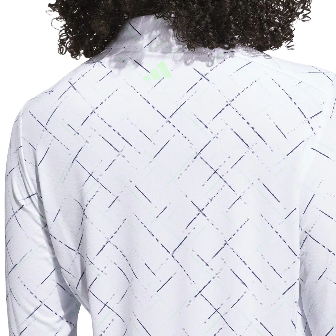 adidas - Women's Ultimate365 Printed 1/4 Zip Mock Neck Top (JZ5433) - Image 4