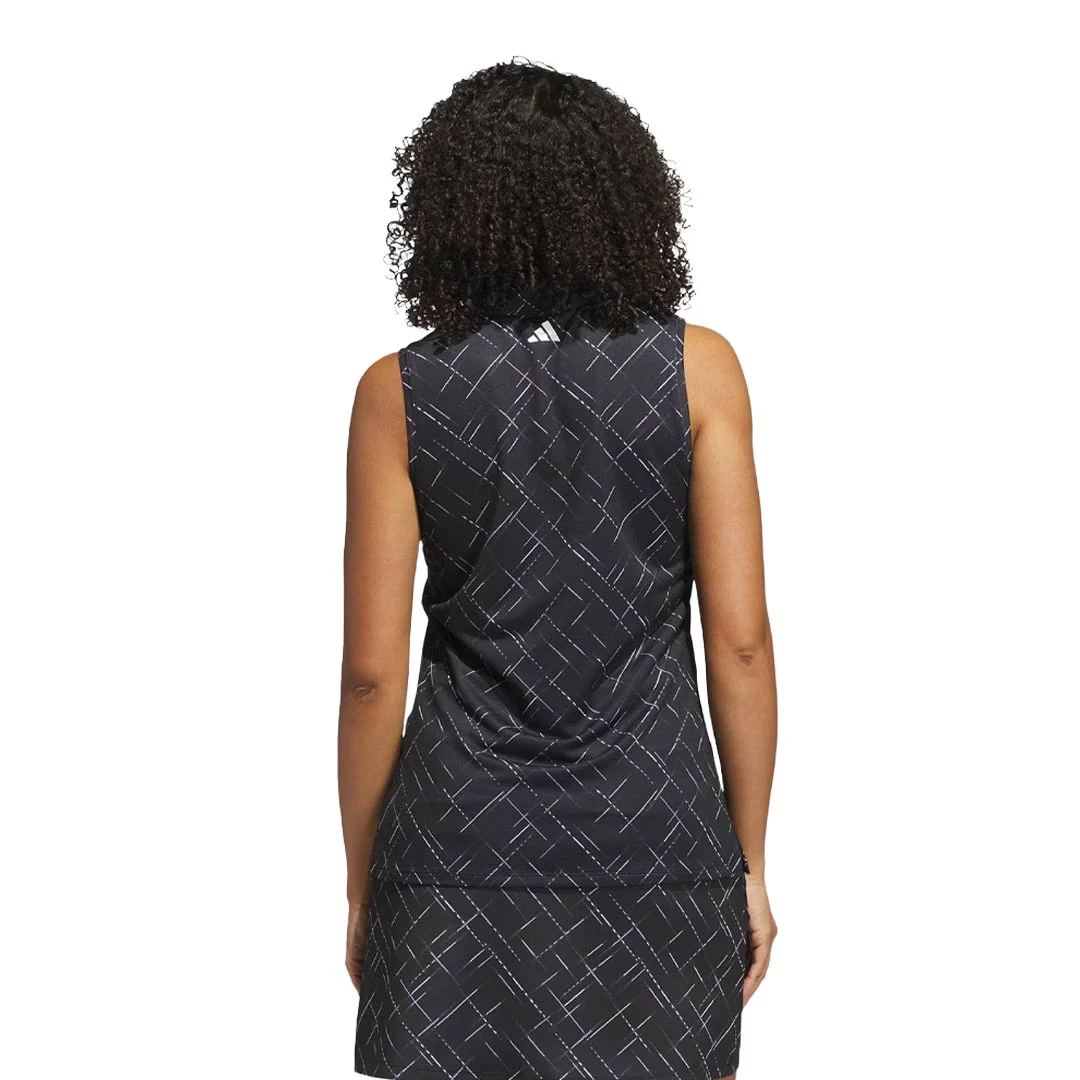 adidas - Women's Ultimate365 Printed Sleeveless Polo (JM7454) - Image 3