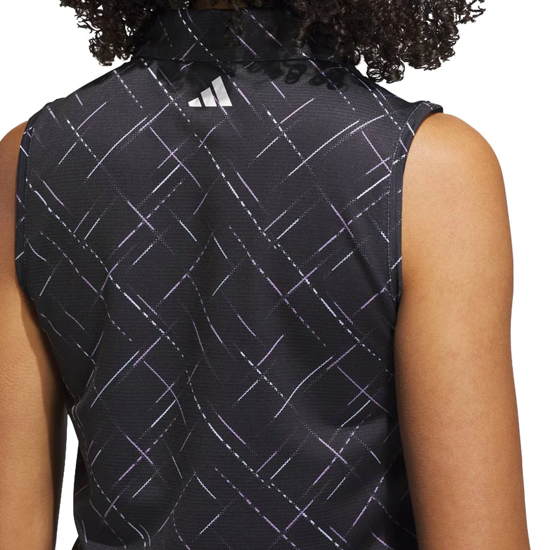 adidas - Women's Ultimate365 Printed Sleeveless Polo (JM7454) - Image 5