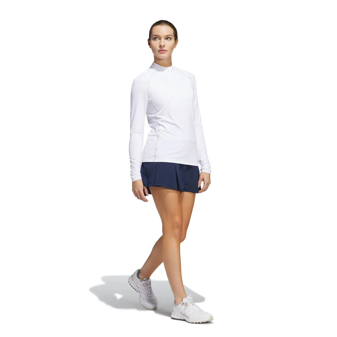 adidas - Women's Ultimate365 Solid 1/4 Zip Mock Polo (IM7871) - Image 2