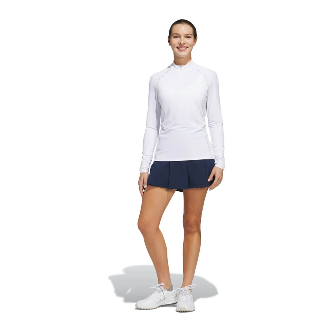 adidas - Women's Ultimate365 Solid 1/4 Zip Mock Polo (IM7871) - Image 3