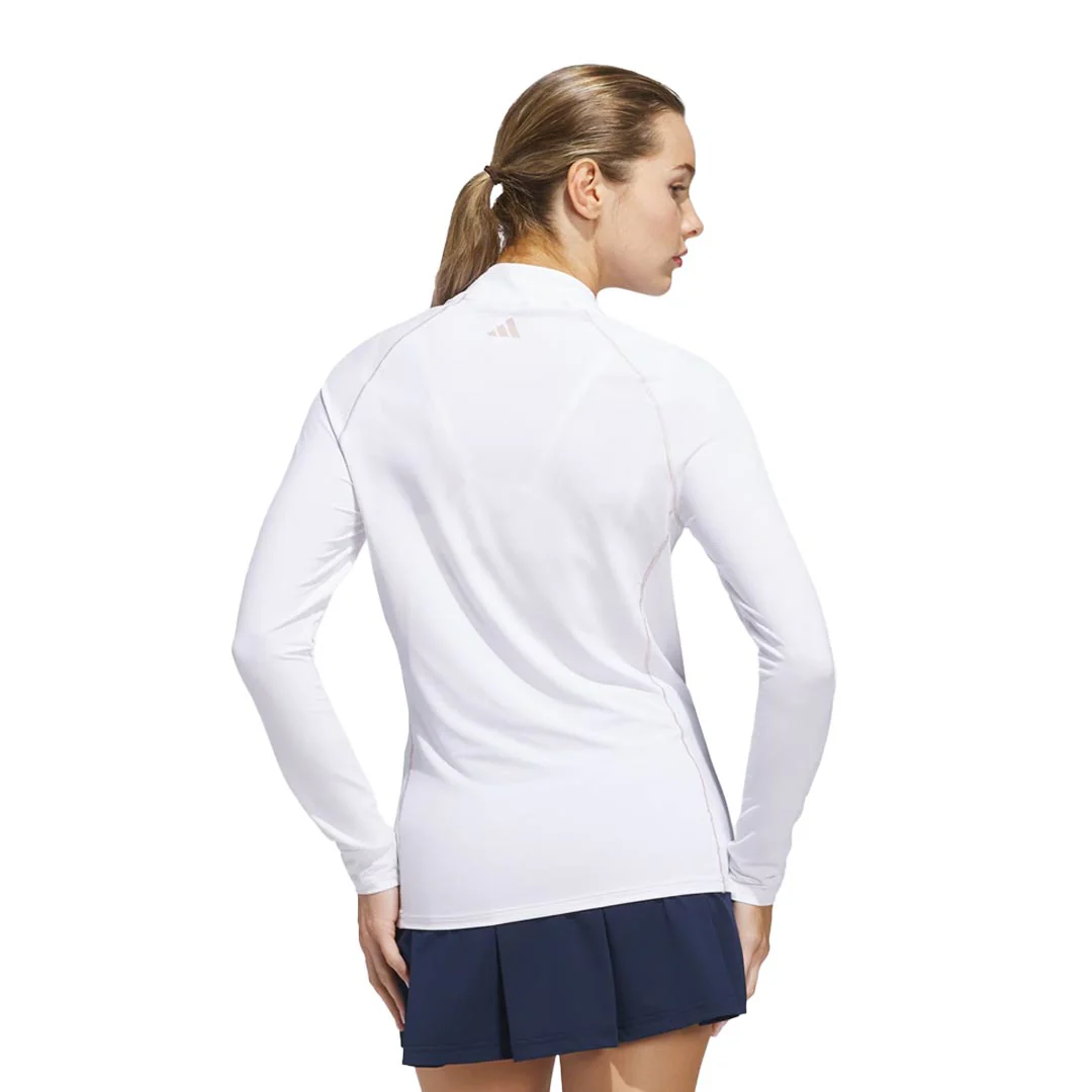 adidas - Women's Ultimate365 Solid 1/4 Zip Mock Polo (IM7871) - Image 4