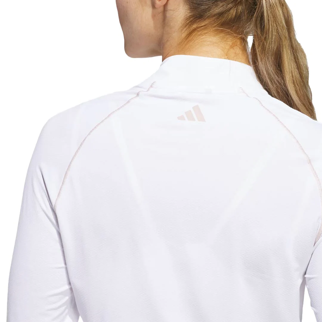 adidas - Women's Ultimate365 Solid 1/4 Zip Mock Polo (IM7871) - Image 6