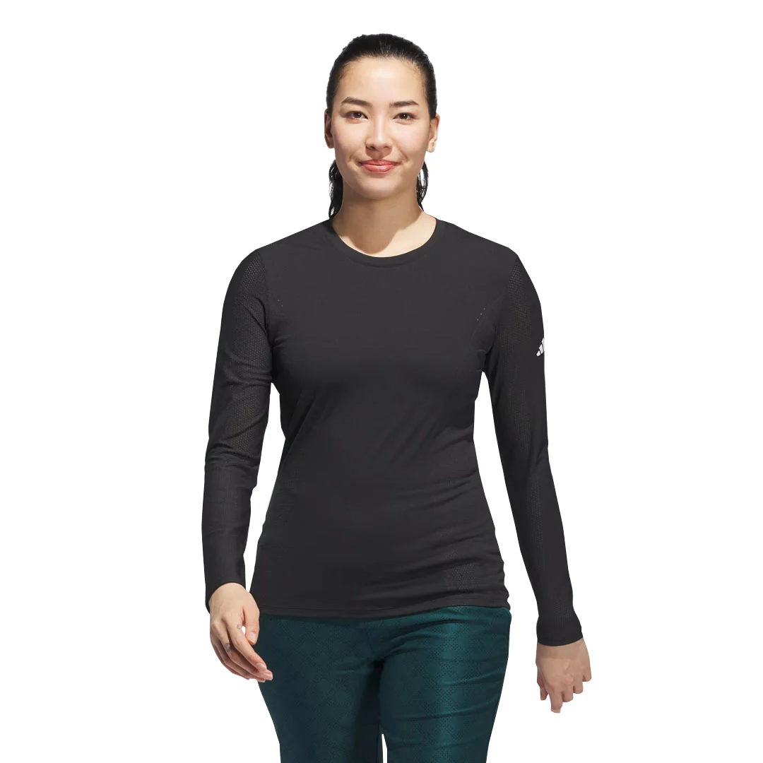 adidas - Women's Ultimate365 Tour Engineered Long Sleeve Slim Top (KB8573) - Image 2