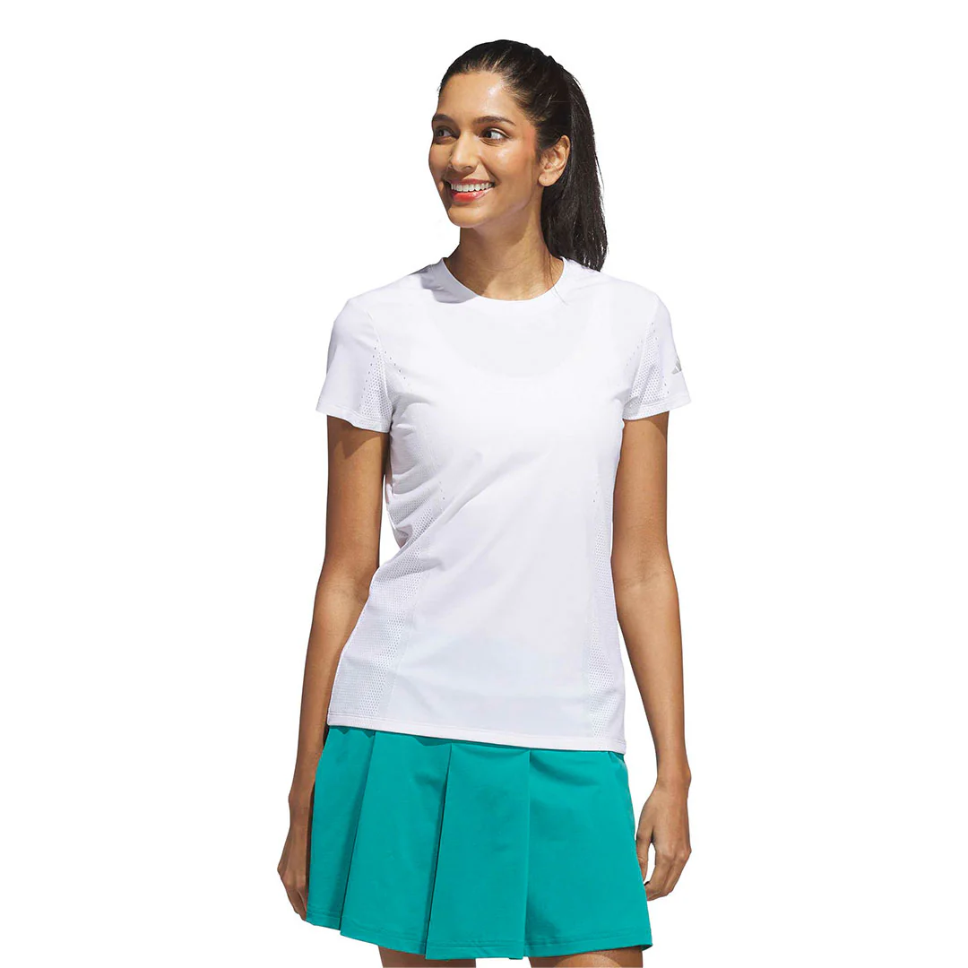 adidas - Women's Ultimate365 Tour Engineered Short Sleeve Top (KB8568) - Image 2