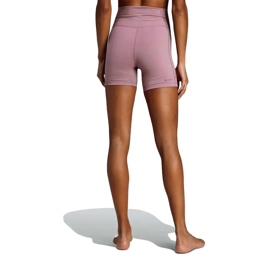 adidas - Women's Yoga Studio 5 Inch Shorts (IJ6843) - Image 3
