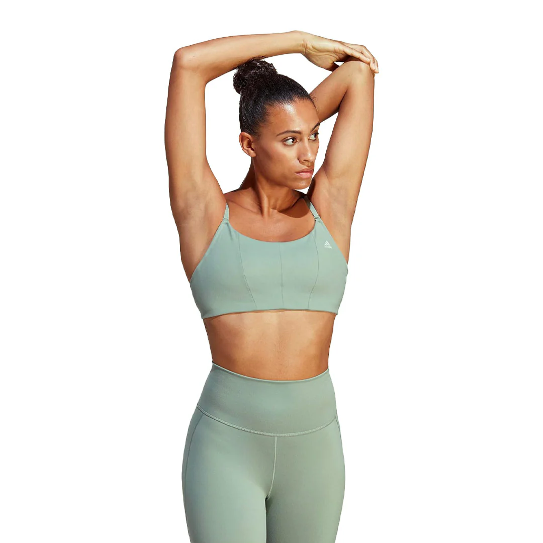 adidas - Women's Yoga Studio Light-Support Bra (HR9679) - Image 2