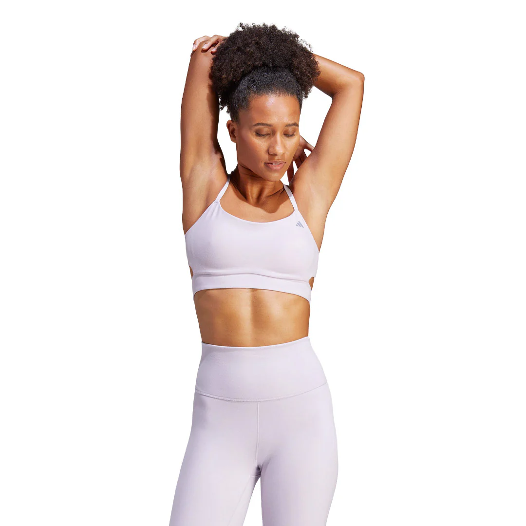 adidas - Women's Yoga Studio Light Support Longline Bra (HR9702) - Image 2
