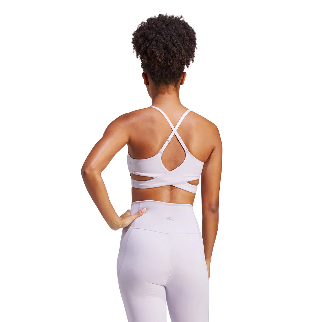 adidas - Women's Yoga Studio Light Support Longline Bra (HR9702) - Image 3