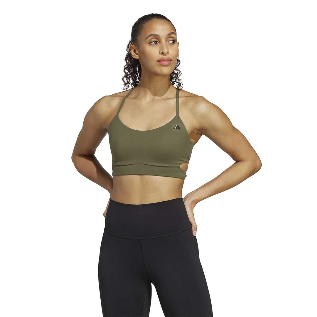 adidas - Women's Yoga Studio Light Support Longline Bra (HY1106) - Image 2