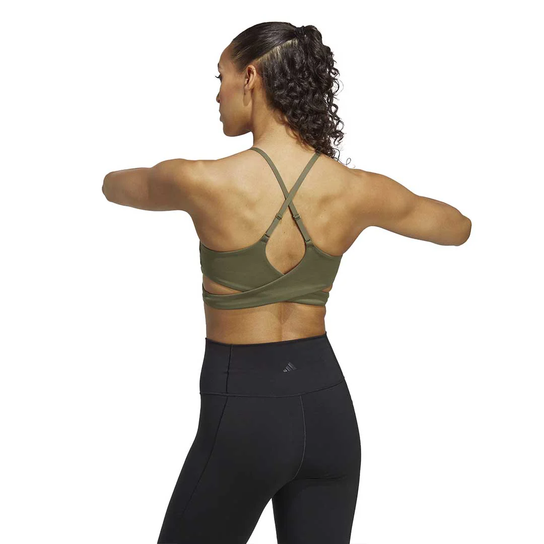 adidas - Women's Yoga Studio Light Support Longline Bra (HY1106) - Image 3