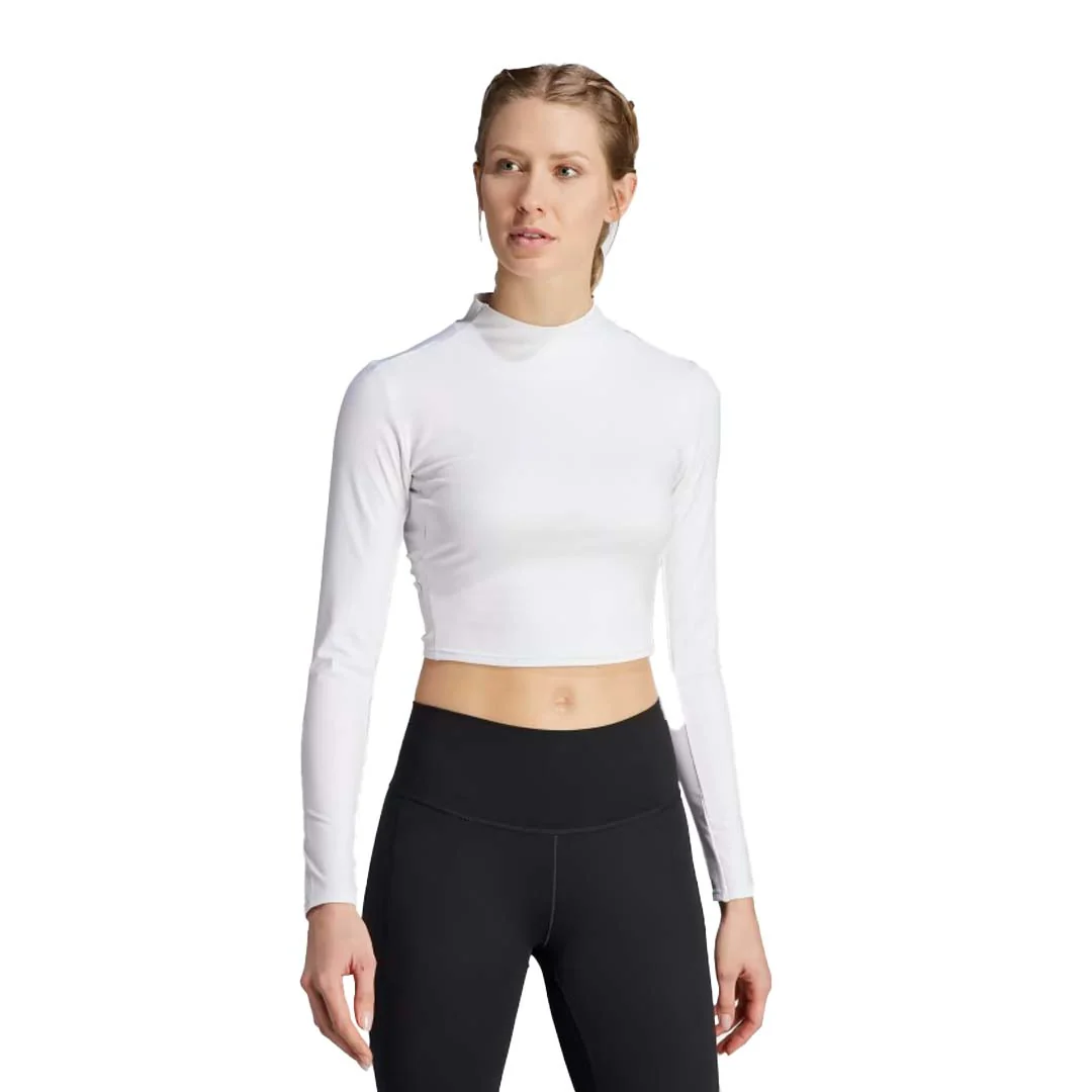adidas - Women's Yoga Studio Long Sleeve T-Shirt (HY9239) - Image 2