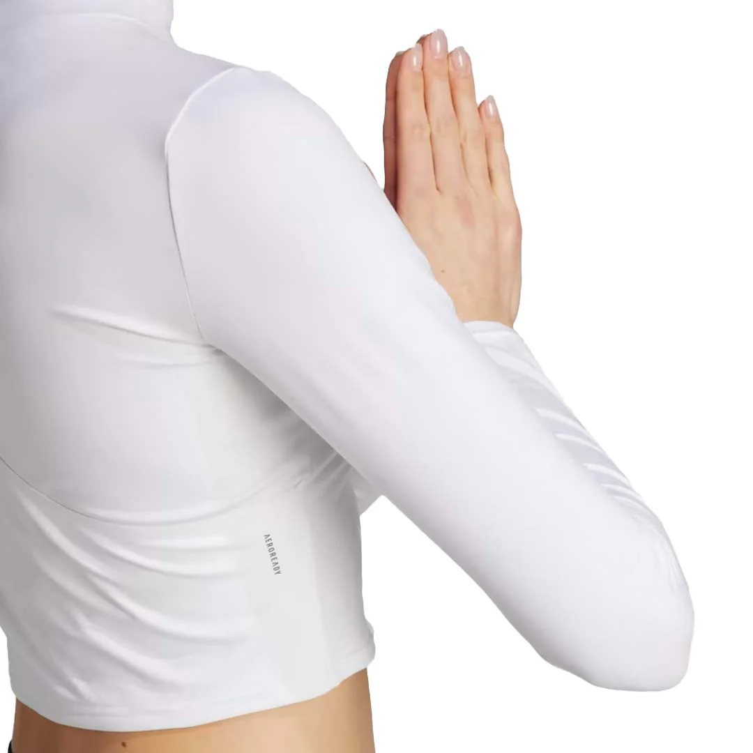 adidas - Women's Yoga Studio Long Sleeve T-Shirt (HY9239) - Image 6
