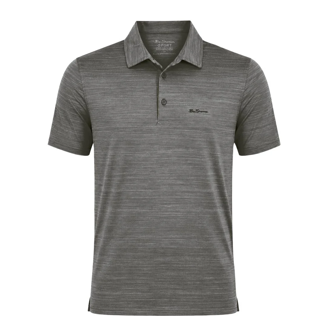 Ben Sherman - Men's 3 Button Golf Polo (624001855 CHR)