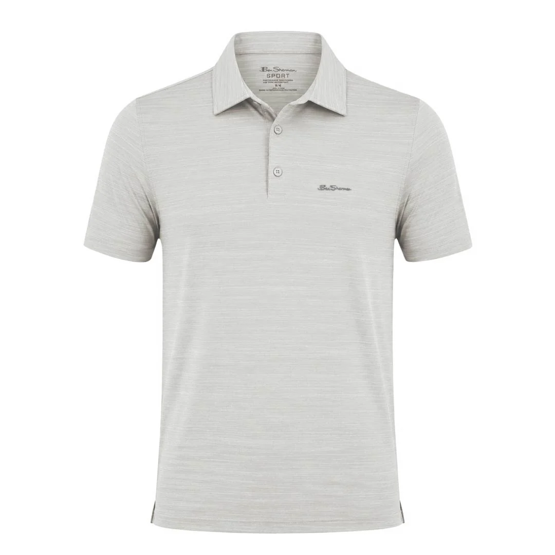 Ben Sherman - Men's 3 Button Golf Polo (624001855 LGR)