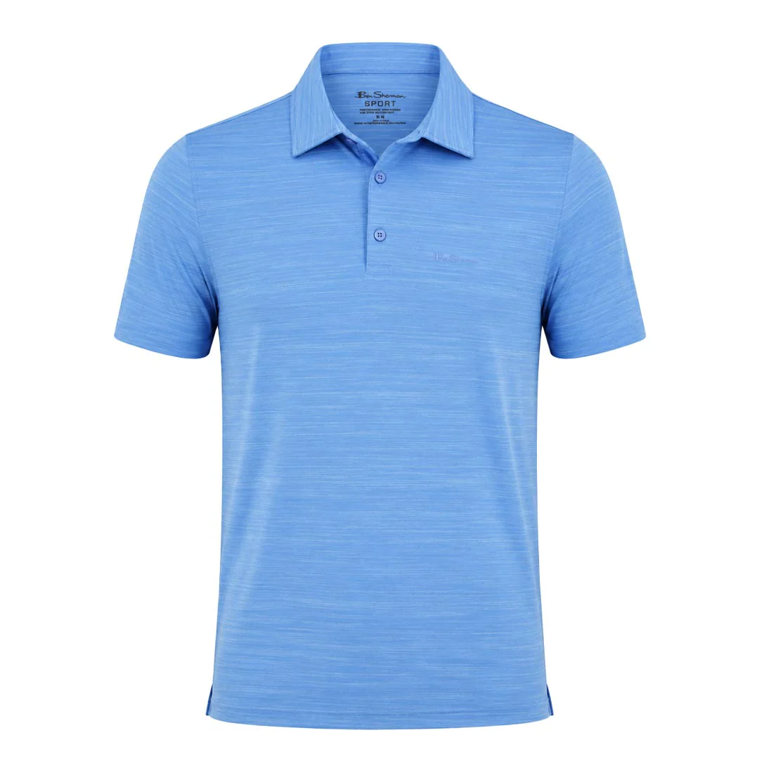 Ben Sherman - Men's 3 Button Golf Polo (624001855 PBE)