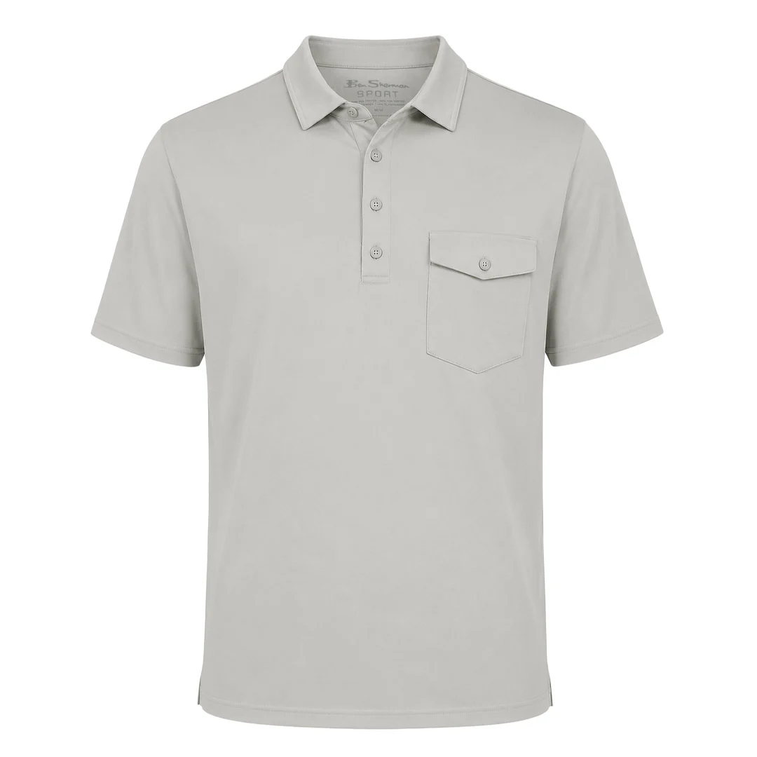Ben Sherman - Men's Air Pique Polo (G7222ASG LGR)