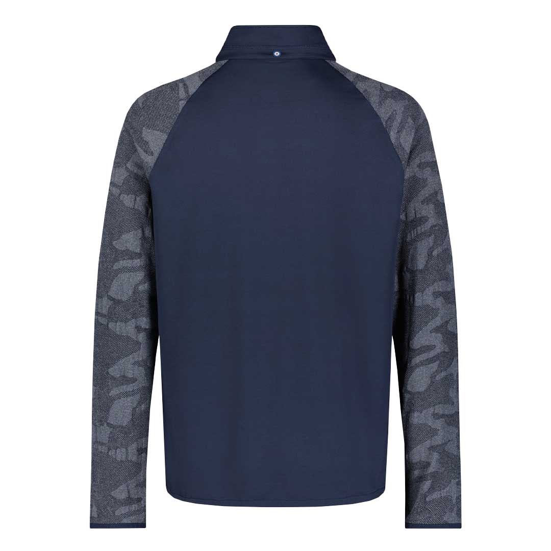 Ben Sherman - Men's Camo Jacquard 1/4 Zip Pullover (G72E4CSK NVY) - Image 4