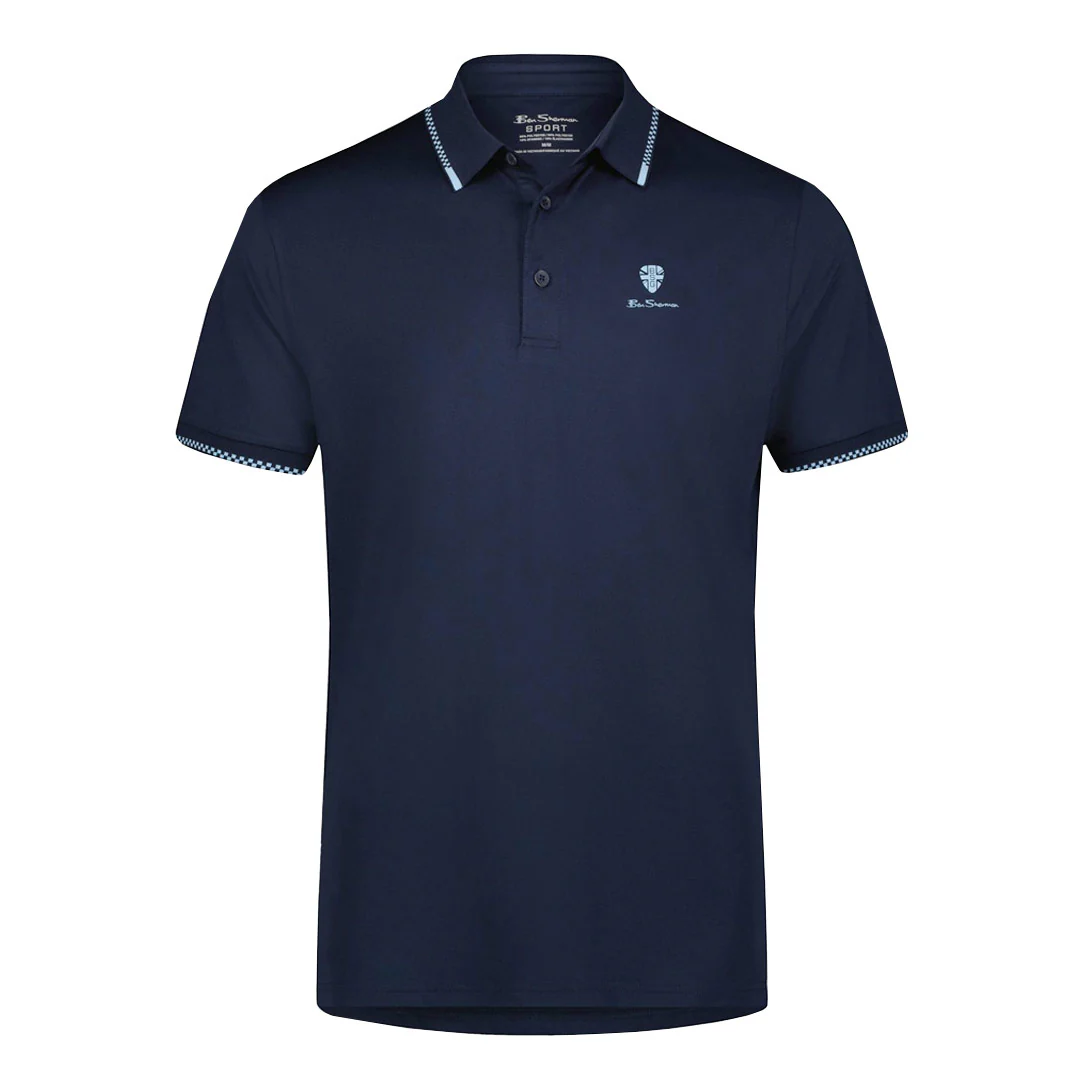 Ben Sherman - Men's Checker Rib Pique Polo (624000542 NVY)