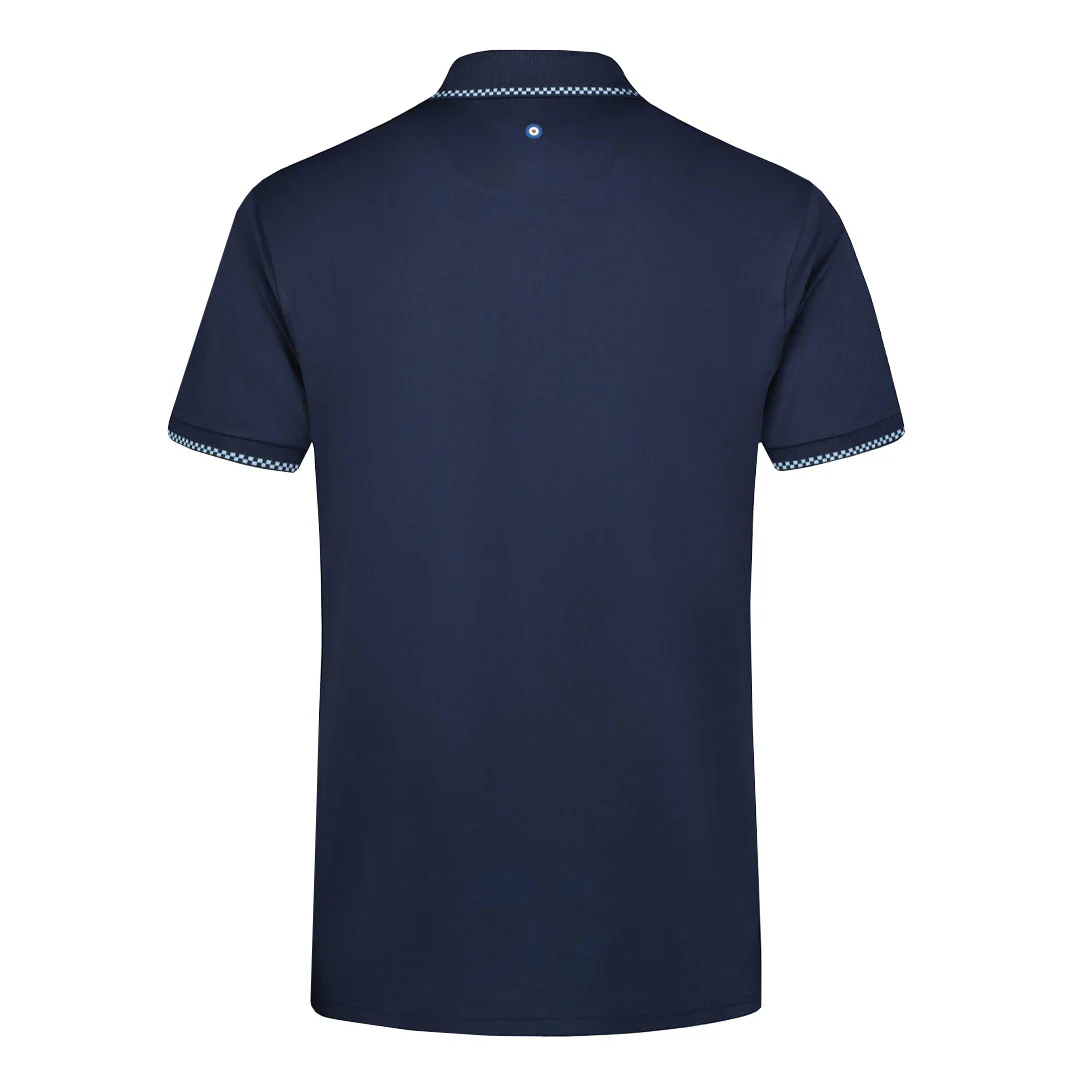 Ben Sherman - Men's Checker Rib Pique Polo (G7222RAG NVY) - Image 3