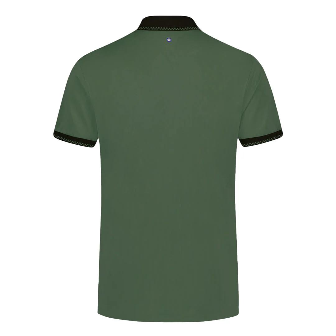 Ben Sherman - Men's Checker Rib Tech Pique Polo (624000542 OLI) - Image 2
