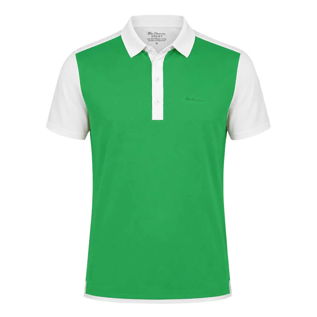 Ben Sherman - Men's Color Block Tech Jersey Polo (G7226ACG CLV)