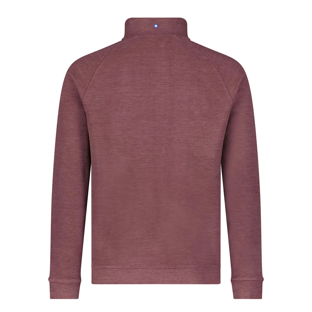 Ben Sherman - Men's Melange Fleece 1/4 Zip Pullover (624003736 BUR) - Image 2