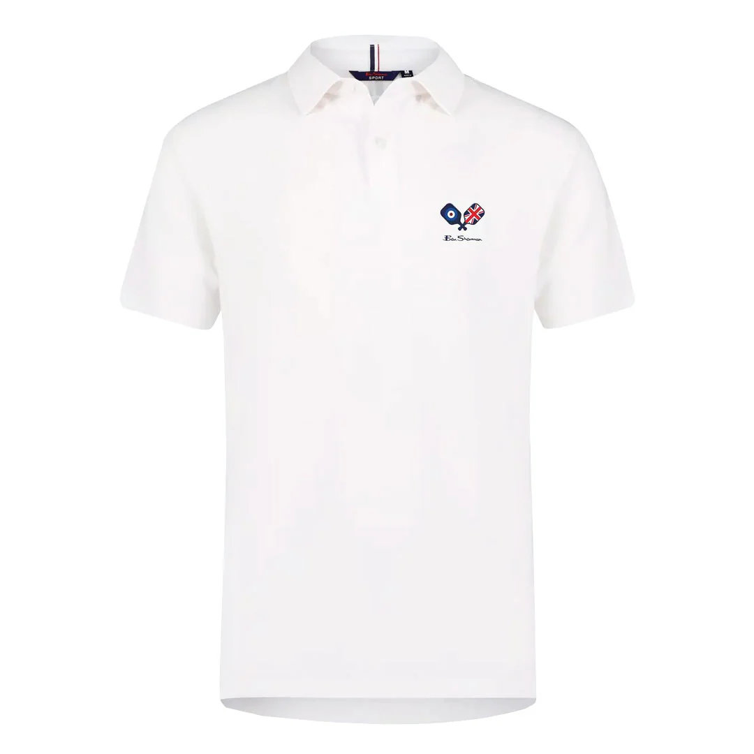 Ben Sherman - Men's Micro Terry Pickleball Polo (624000264 WHT)
