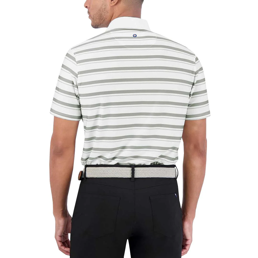 Ben Sherman - Men's Mixed Stripe Tech Jersey Polo (G7253AKG LGR) - Image 3