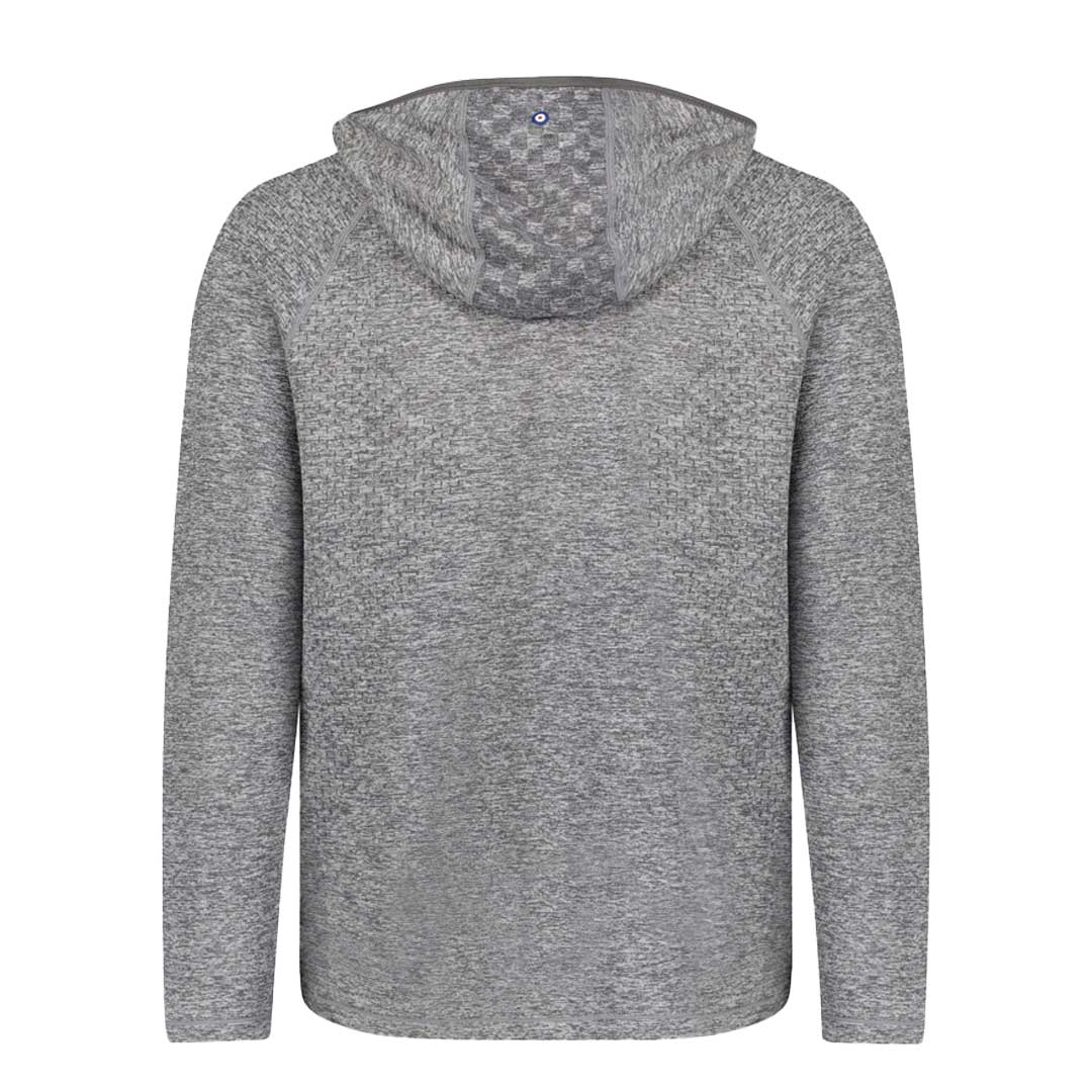 Ben Sherman - Men's Seamless Knit 1/4 Zip Hoodie (624000459 GRY) - Image 2