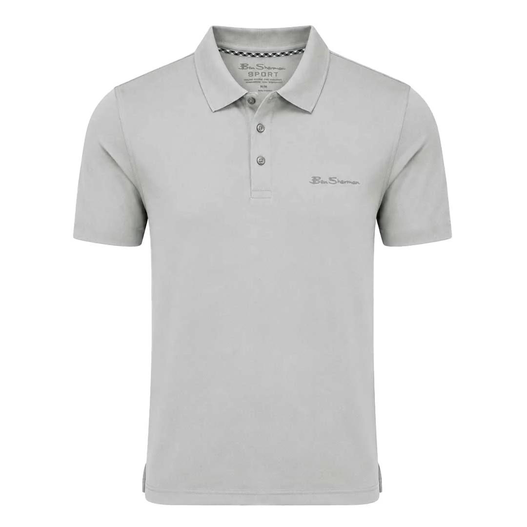 Ben Sherman - Men's Solid Air Pique Polo (G7222AAG LGR)