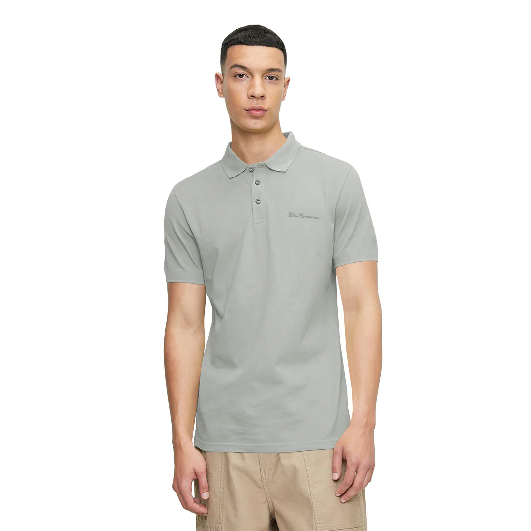 Ben Sherman - Men's Solid Air Pique Polo (G7222AAG LGR) - Image 2
