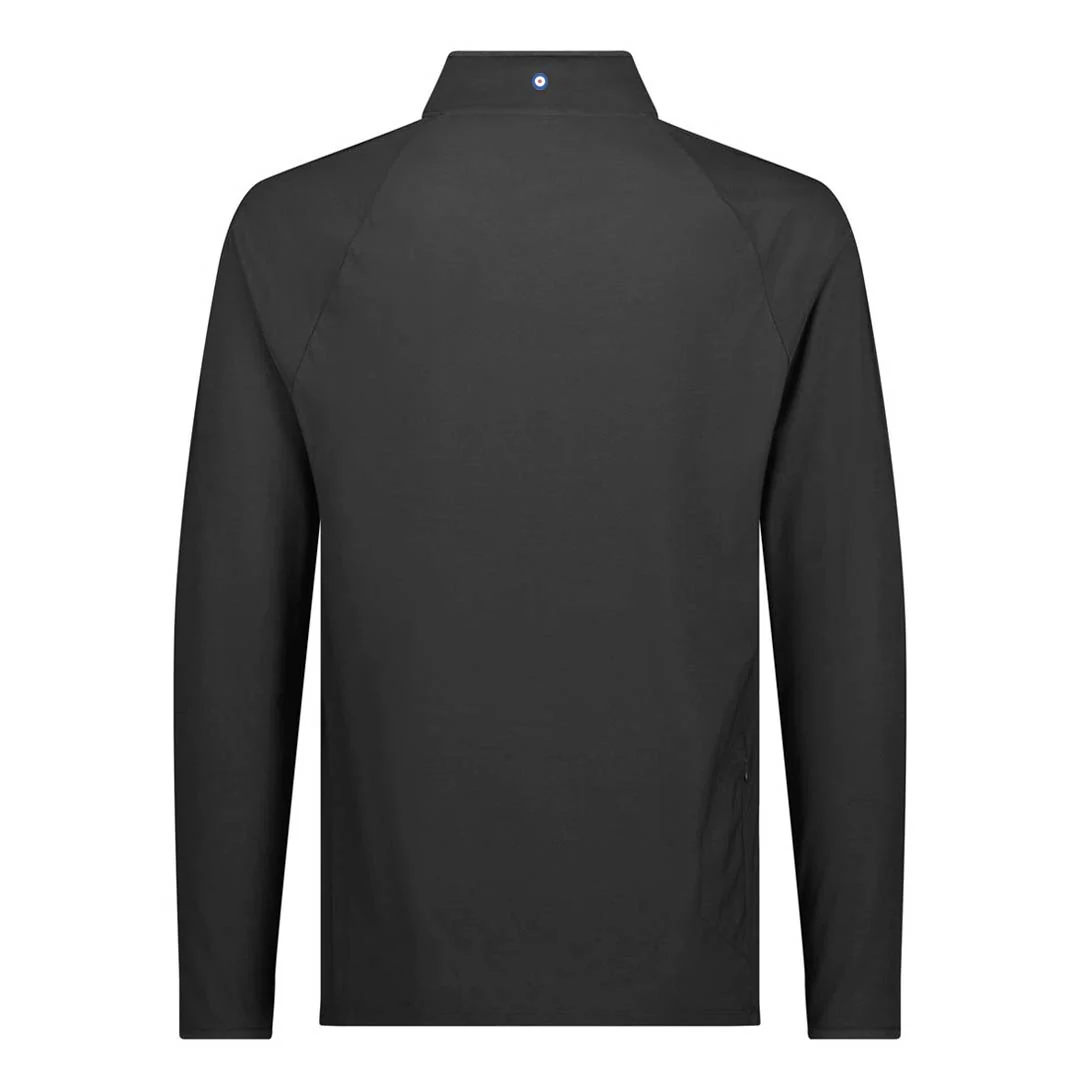 Ben Sherman - Men's Solid Pique 1/4 Zip Pullover (624000553 BLK) - Image 2